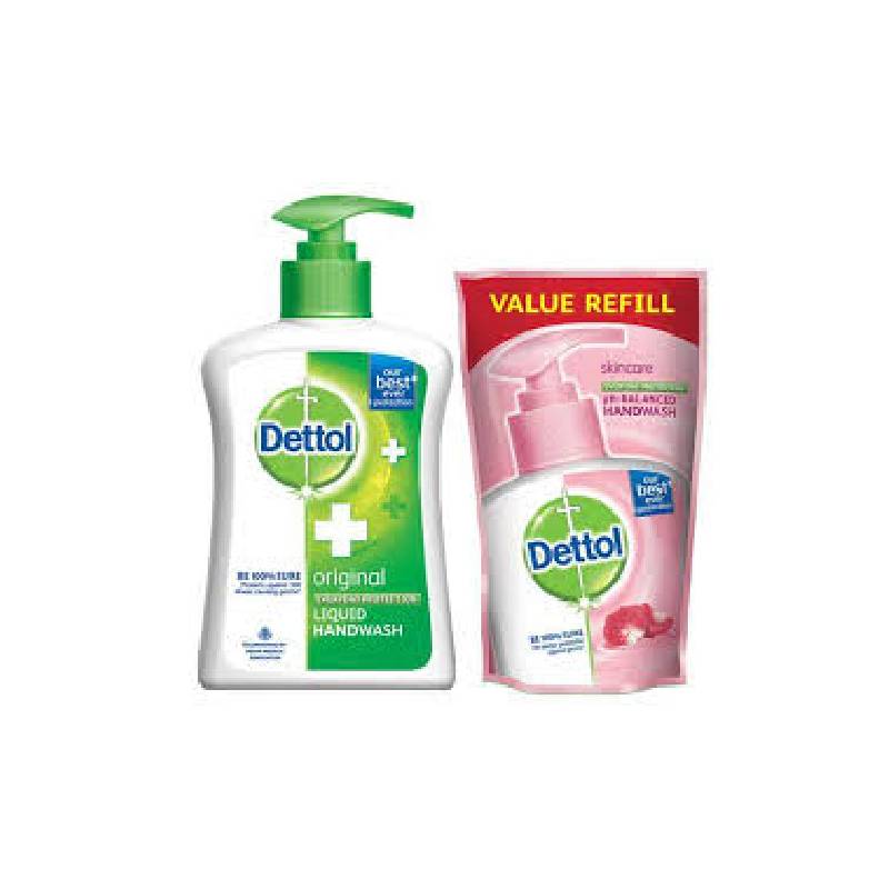 Dettol Liquid Handwash Dispenser Bottle Pump Original Germ Protection